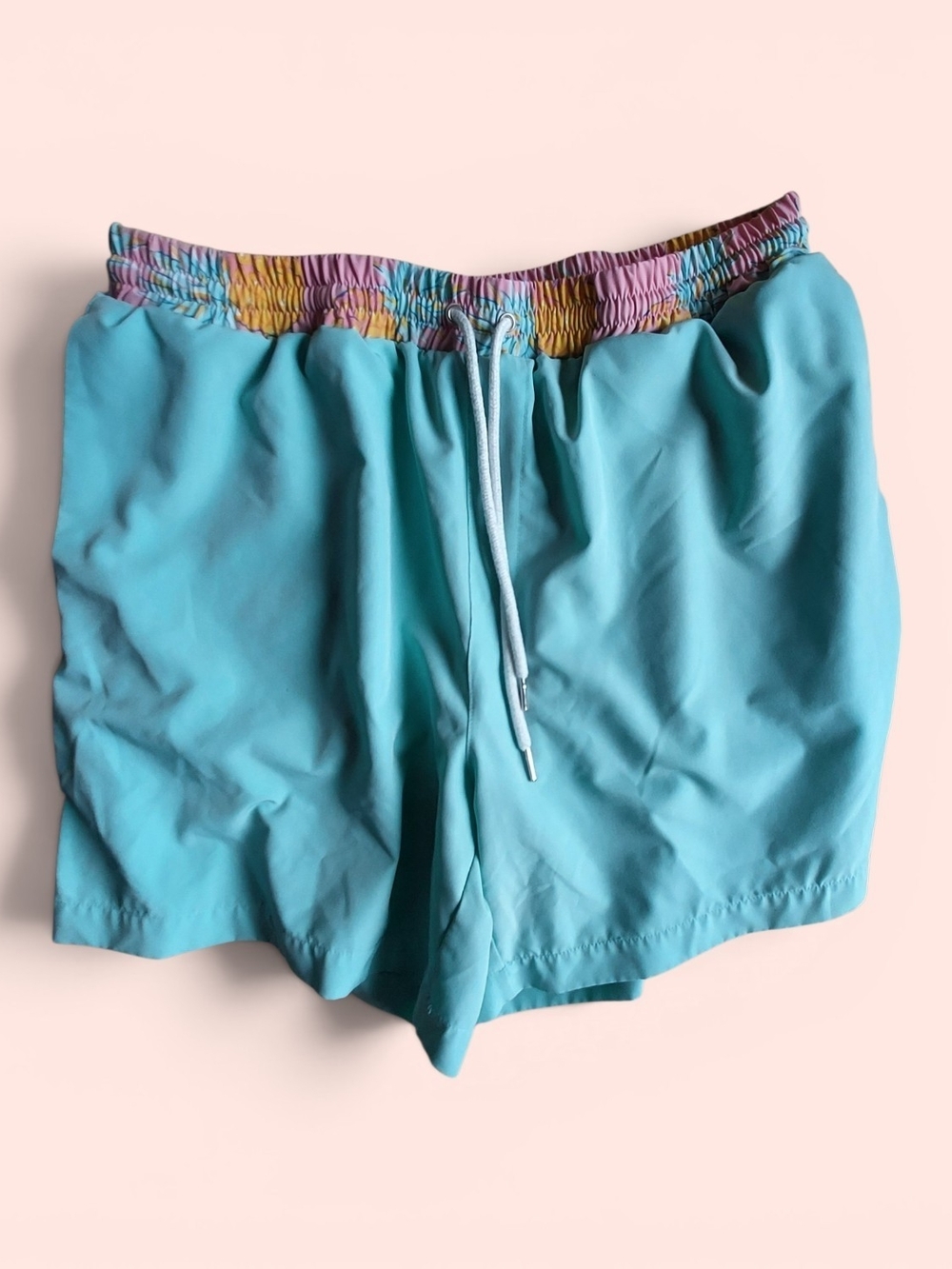 Simply Southern Men's Volley Swim Trunks Size XL Teal Blue